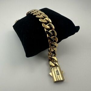 14k gold laminate Tone Men's Bracelet